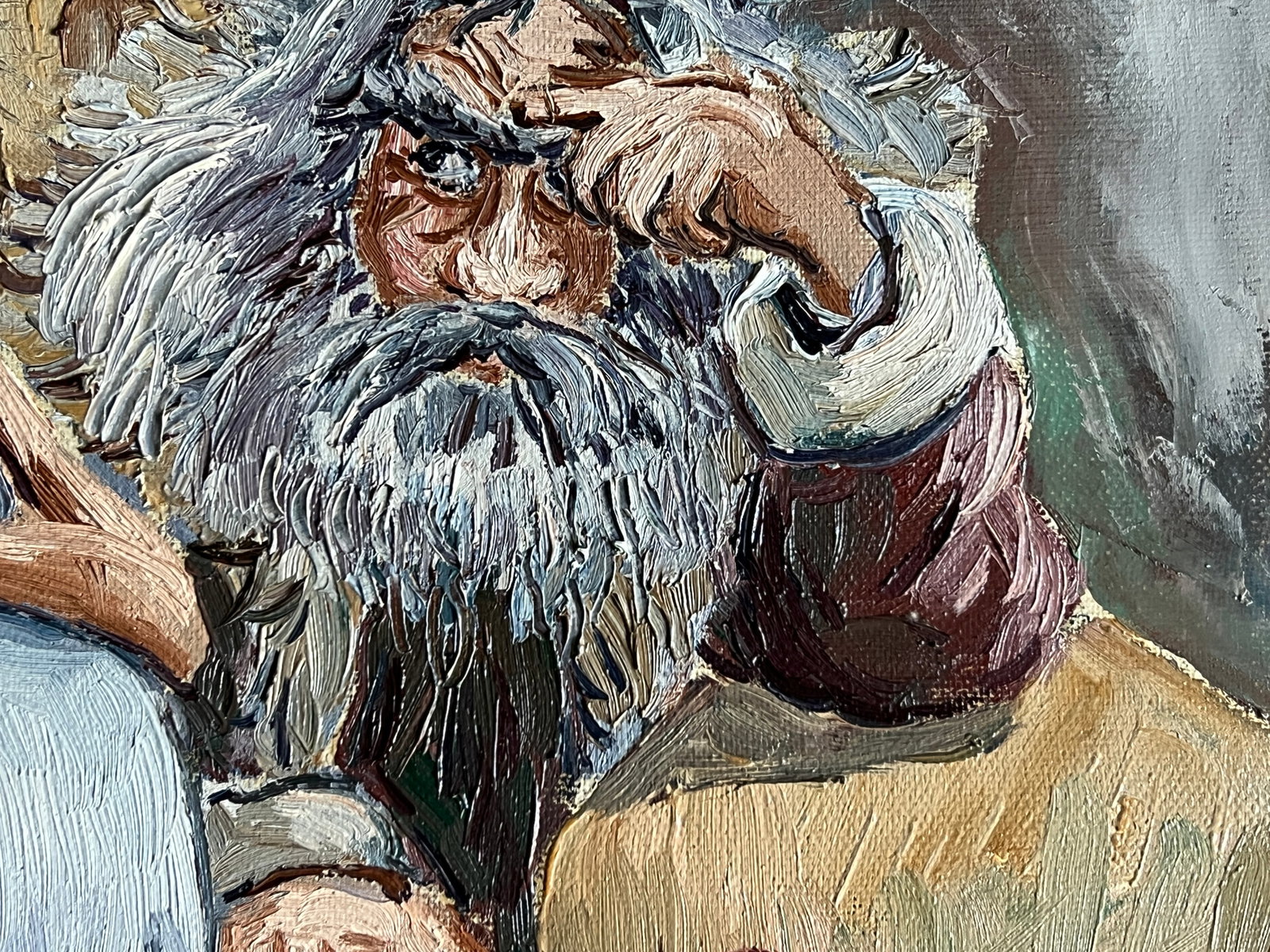 Oil painting with frame Santa Claus and the Snow Maiden, Karl Marx K. Leonid - 4