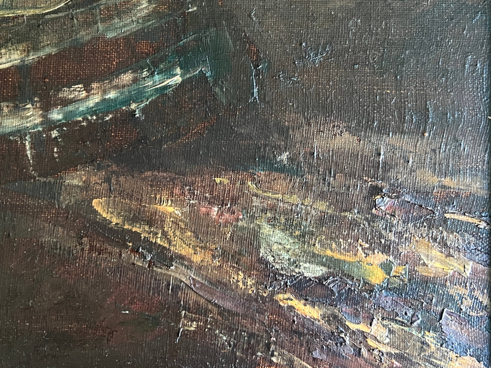 Oil painting with frame Yellow K. Leonid - 6