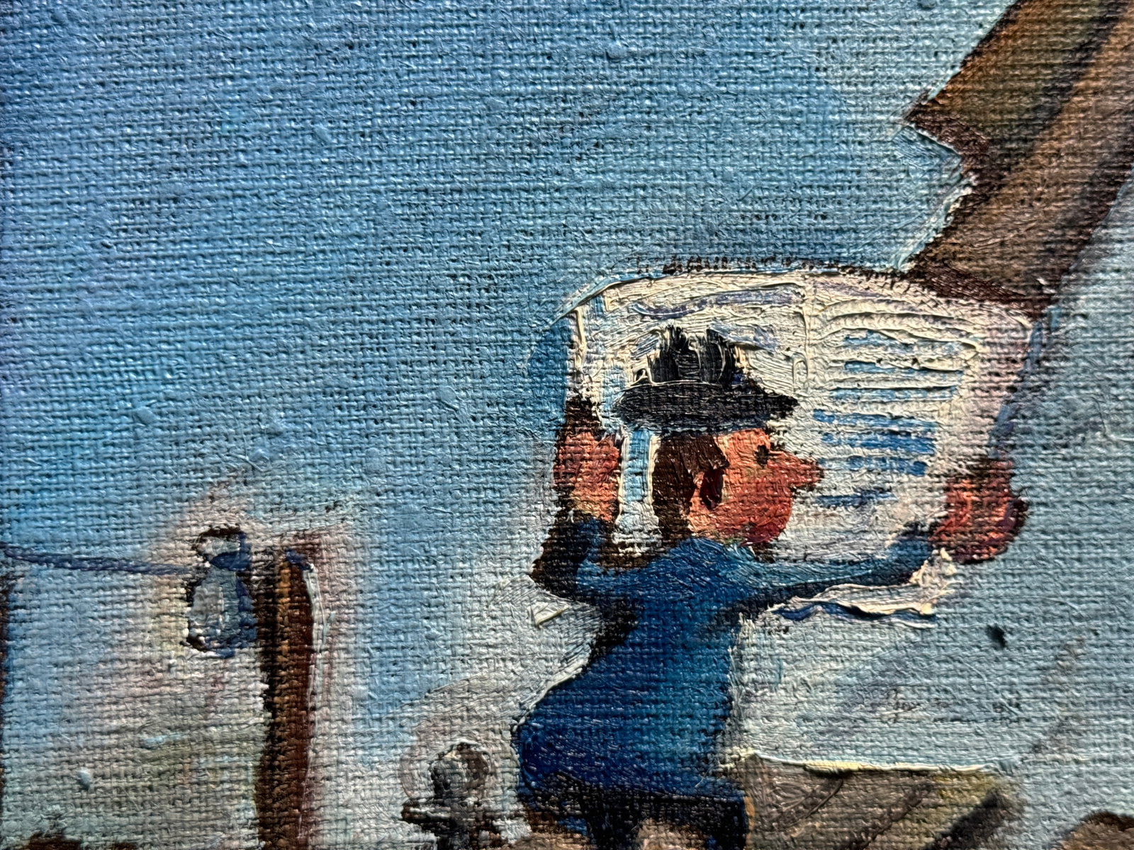 Oil painting with frame Reader K. Leonid - 3