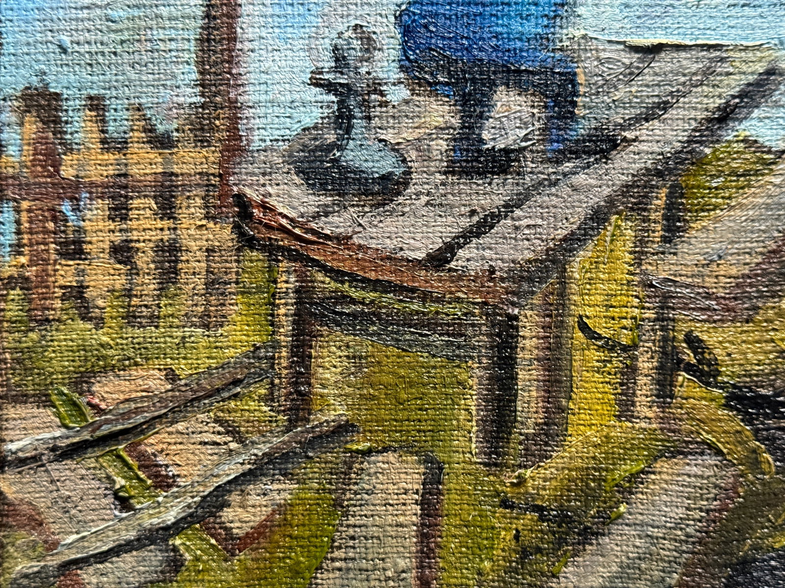Oil painting with frame Reader K. Leonid - 4