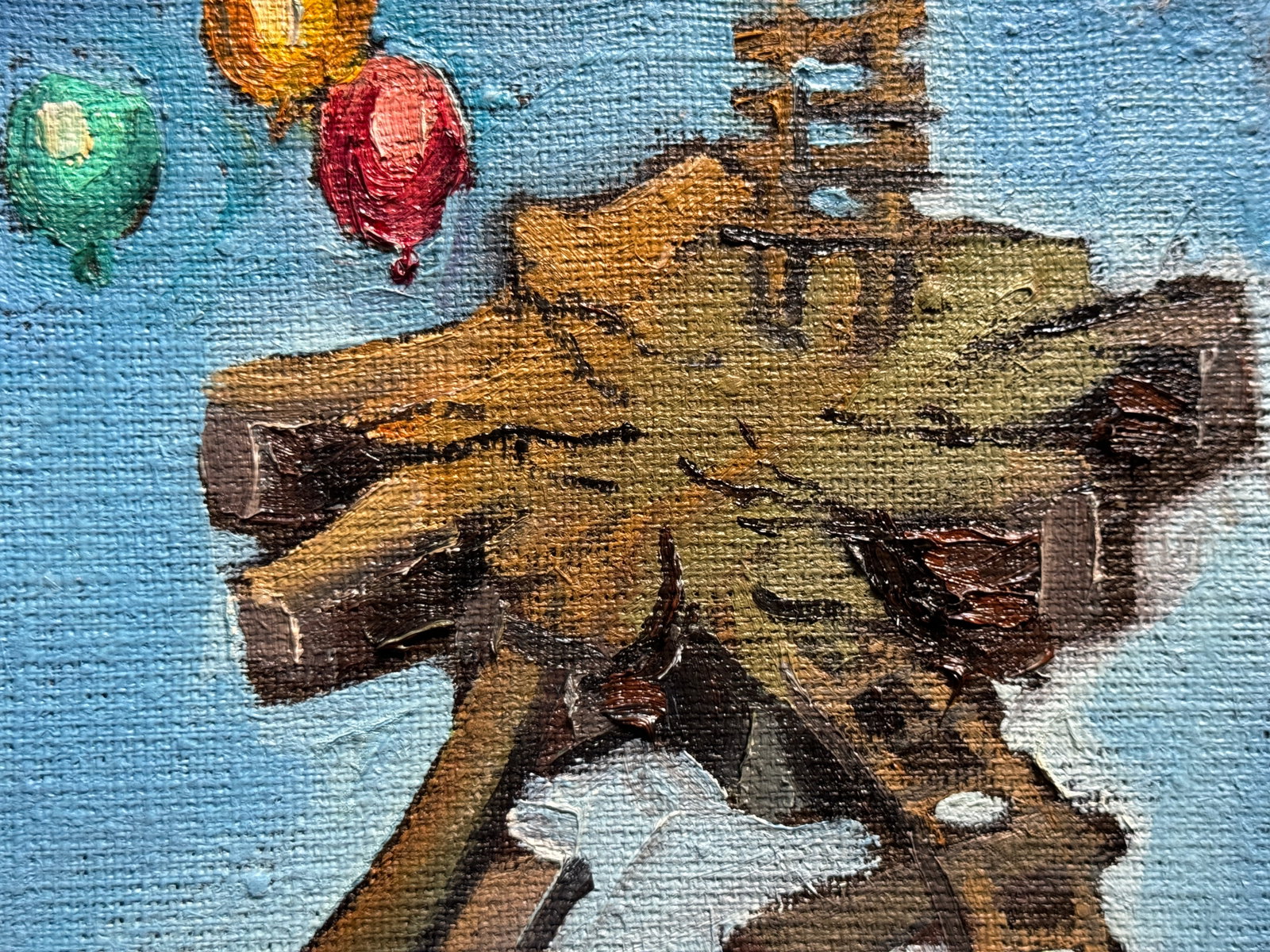 Oil painting with frame Reader K. Leonid - 7
