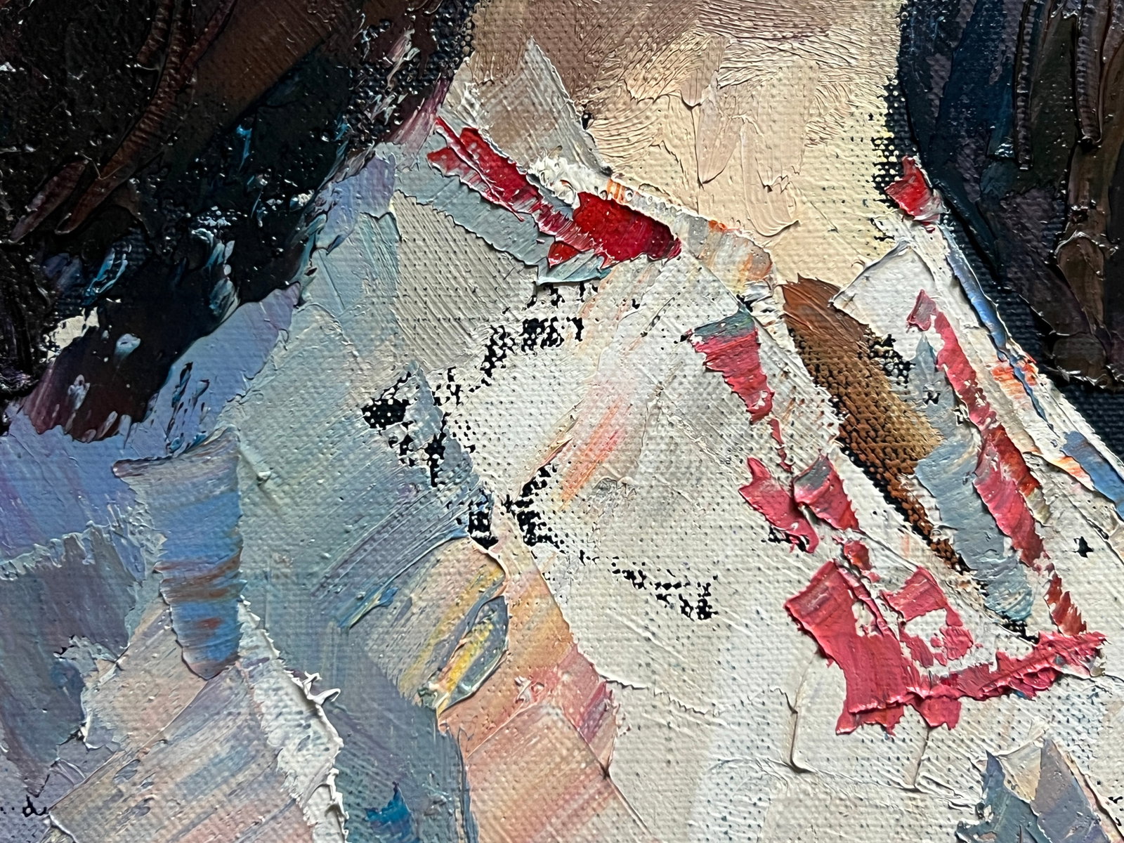 Oil painting with frame Kateryna K. Leonid - 5
