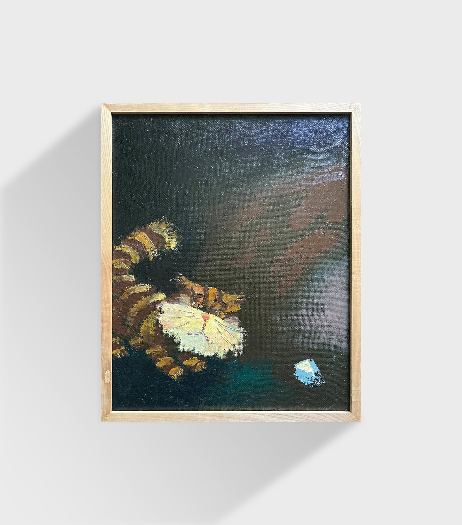 Oil painting with frame Cat K. Leonid - 11