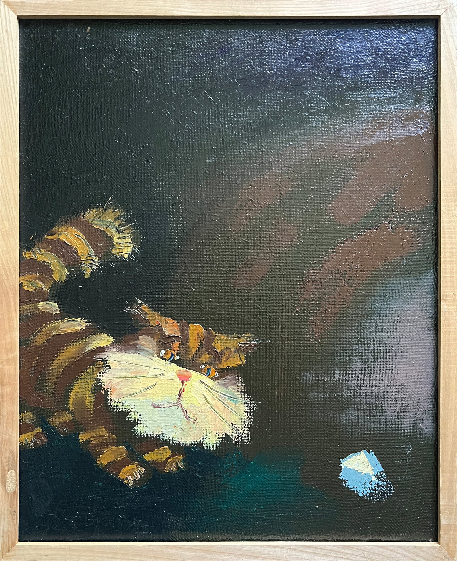 Oil painting with frame Cat K. Leonid (1 of 11)