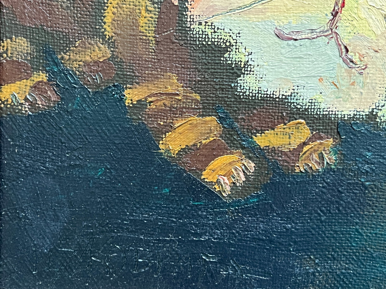 Oil painting with frame Cat K. Leonid - 5