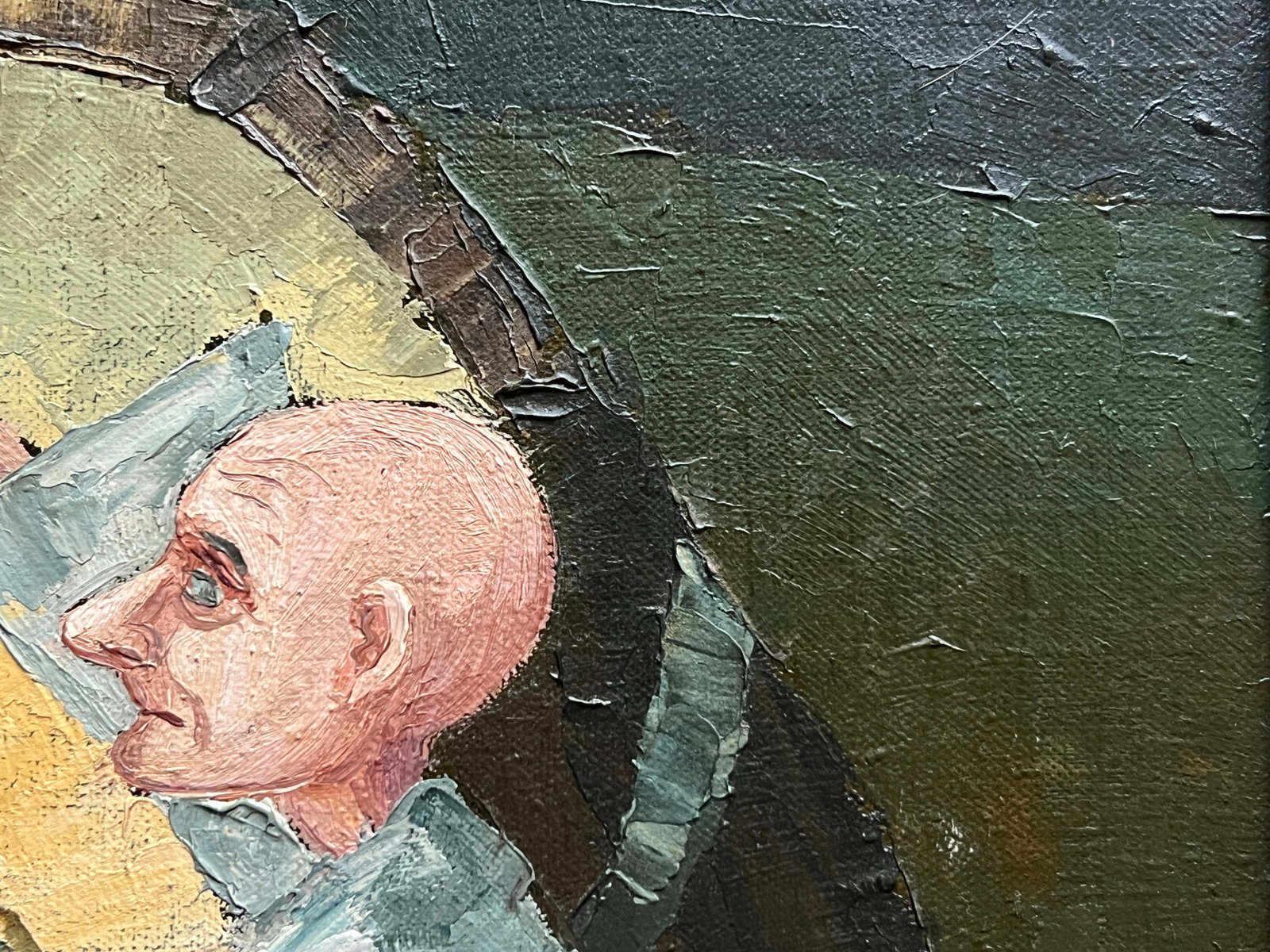 Oil painting with frame Fool K. Leonid - 8