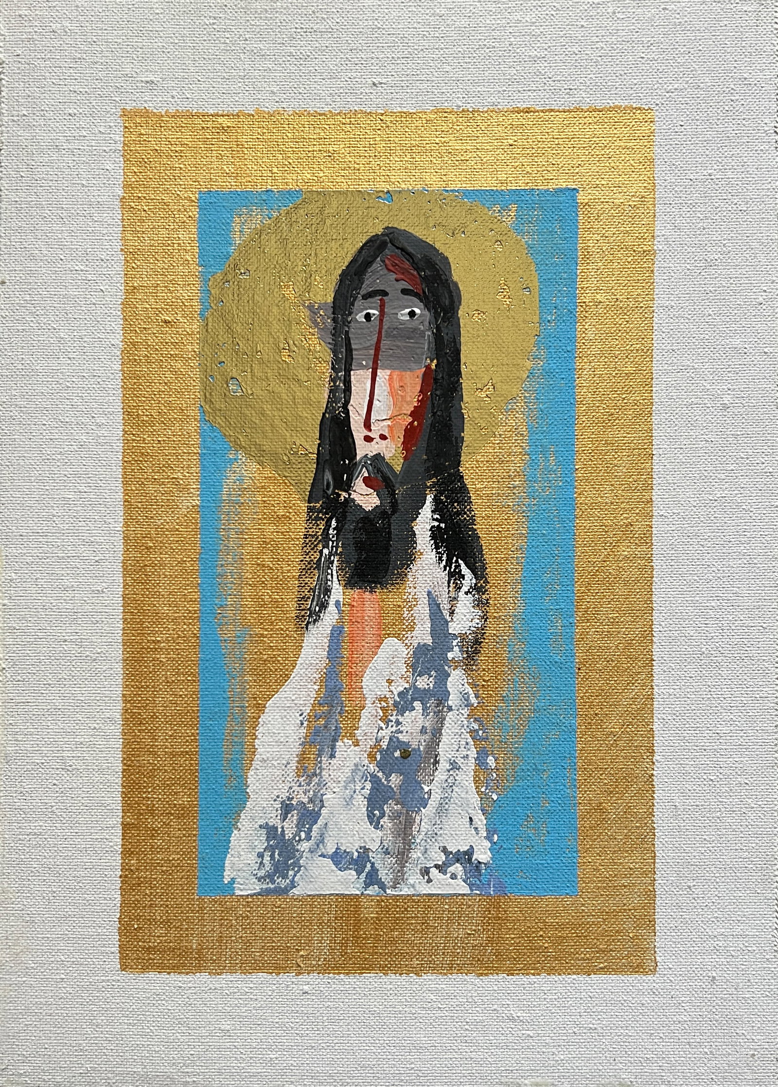 Acrylic painting Jesus K. Leonid (1 of 6)