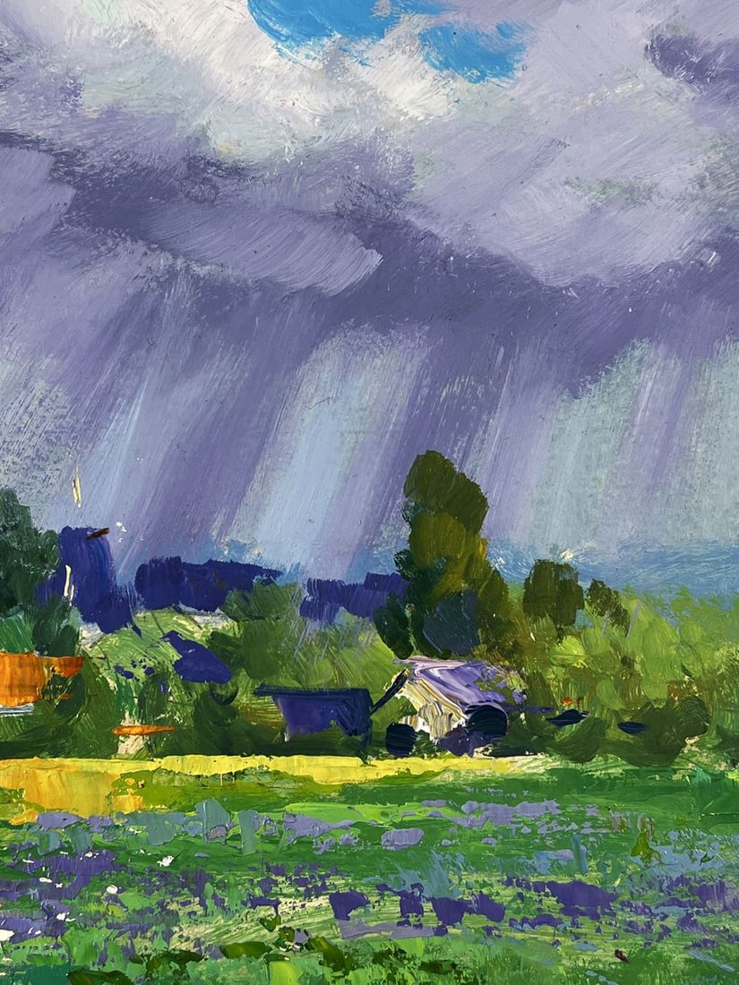 Oil painting Village in the Middle of the Forest Yuriy Suprunchuk - 10