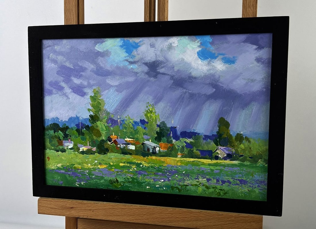 Oil painting Village in the Middle of the Forest Yuriy Suprunchuk - 2