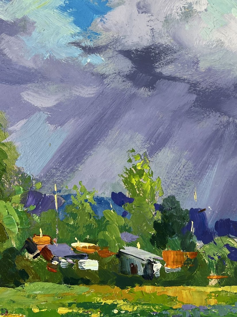 Oil painting Village in the Middle of the Forest Yuriy Suprunchuk - 7