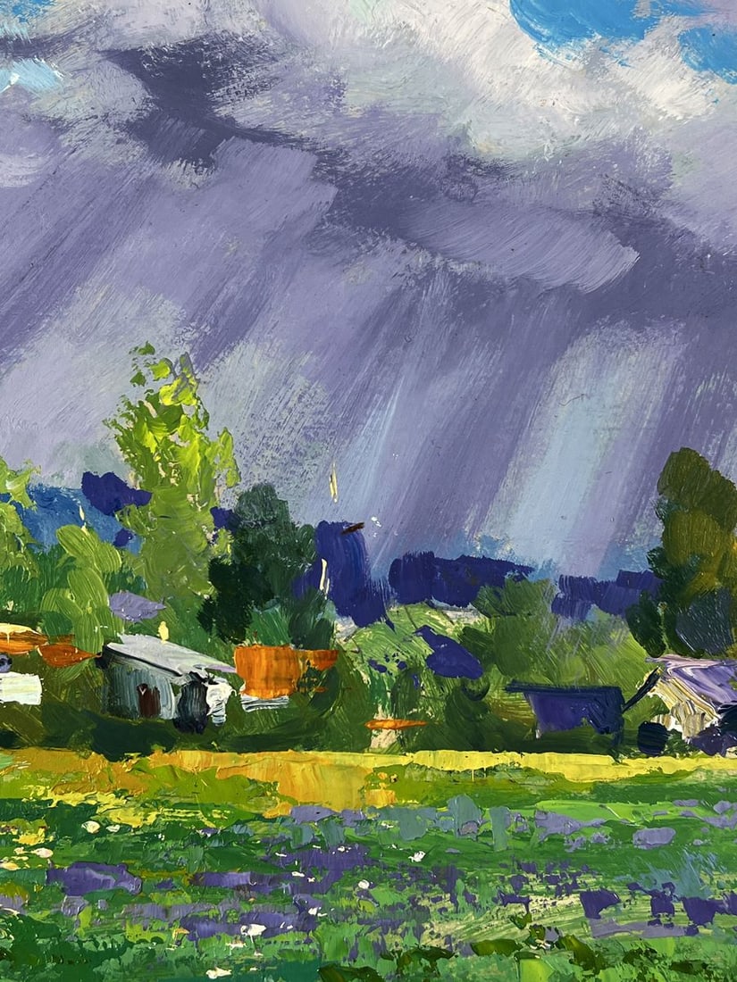 Oil painting Village in the Middle of the Forest Yuriy Suprunchuk - 8