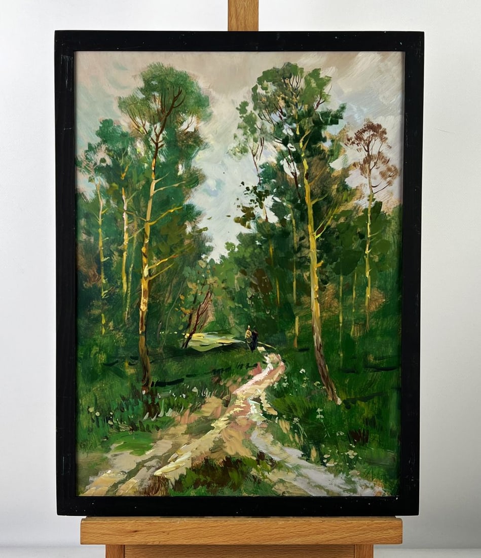 Oil painting Road to the Forest Yuriy Suprunchuk: Title: Oil painting Road to the Forest Yuriy Suprunchuk Description: AAA6364*** ABOUT THIS PAINTING **** TITLE: "Road to the Forest"* ARTISTS: Yuriy Suprunchuk* SIZE: 40x30 cm/15.74x11.81 inches'*