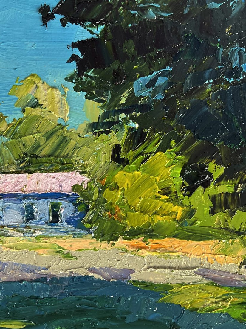 Oil painting Edge of the Village Boris Serdyuk - 8