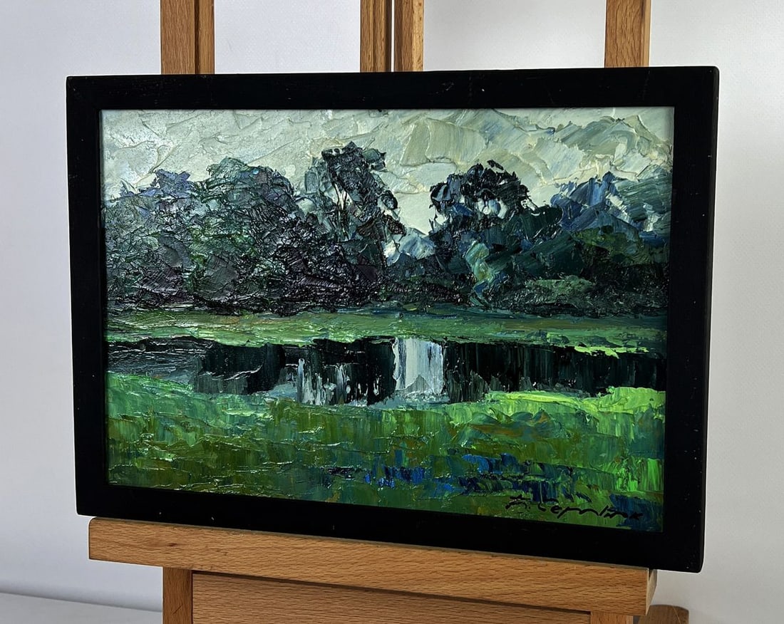 Oil painting In the meadows before the rain Boris Serdyuk - 2