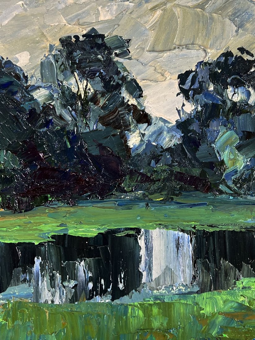 Oil painting In the meadows before the rain Boris Serdyuk - 6