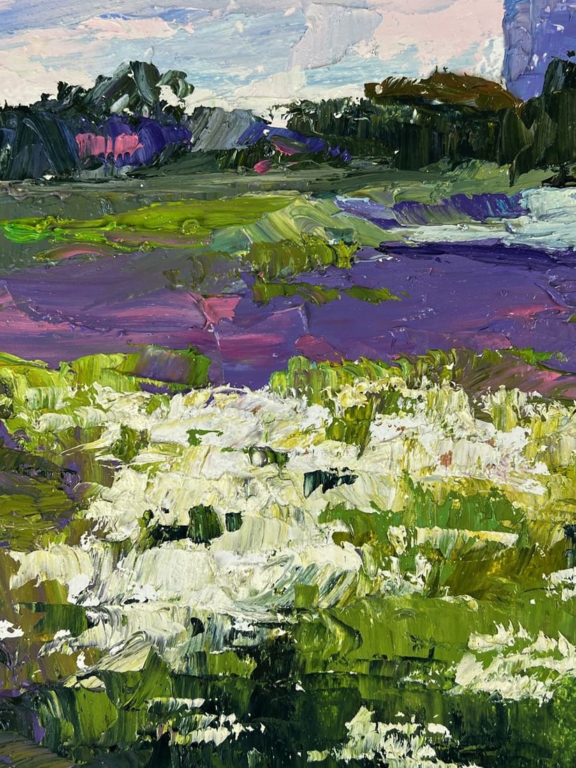 Oil painting Meadows of growing flowers Boris Serdyuk - 5