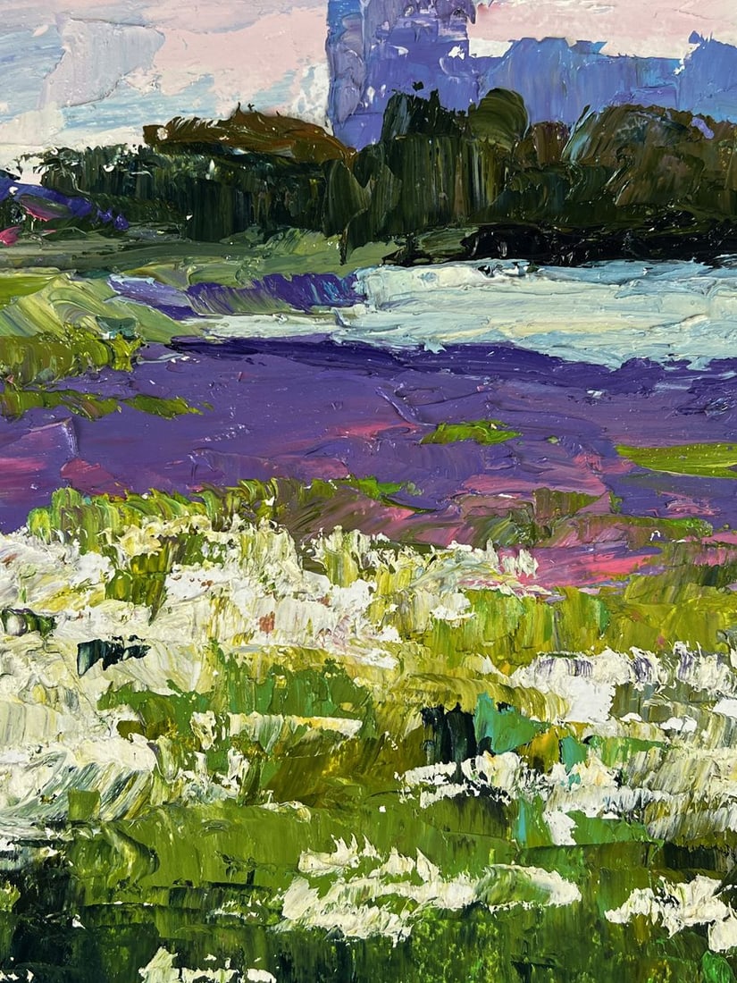 Oil painting Meadows of growing flowers Boris Serdyuk - 6