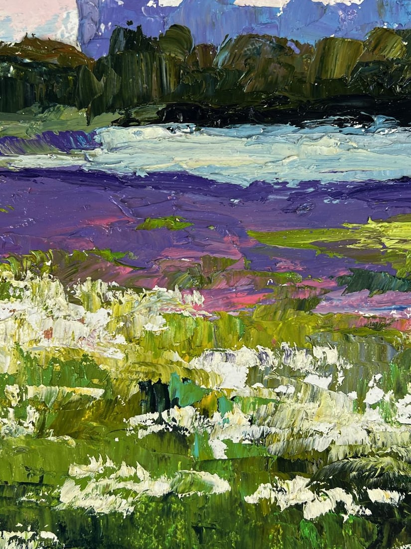 Oil painting Meadows of growing flowers Boris Serdyuk - 8