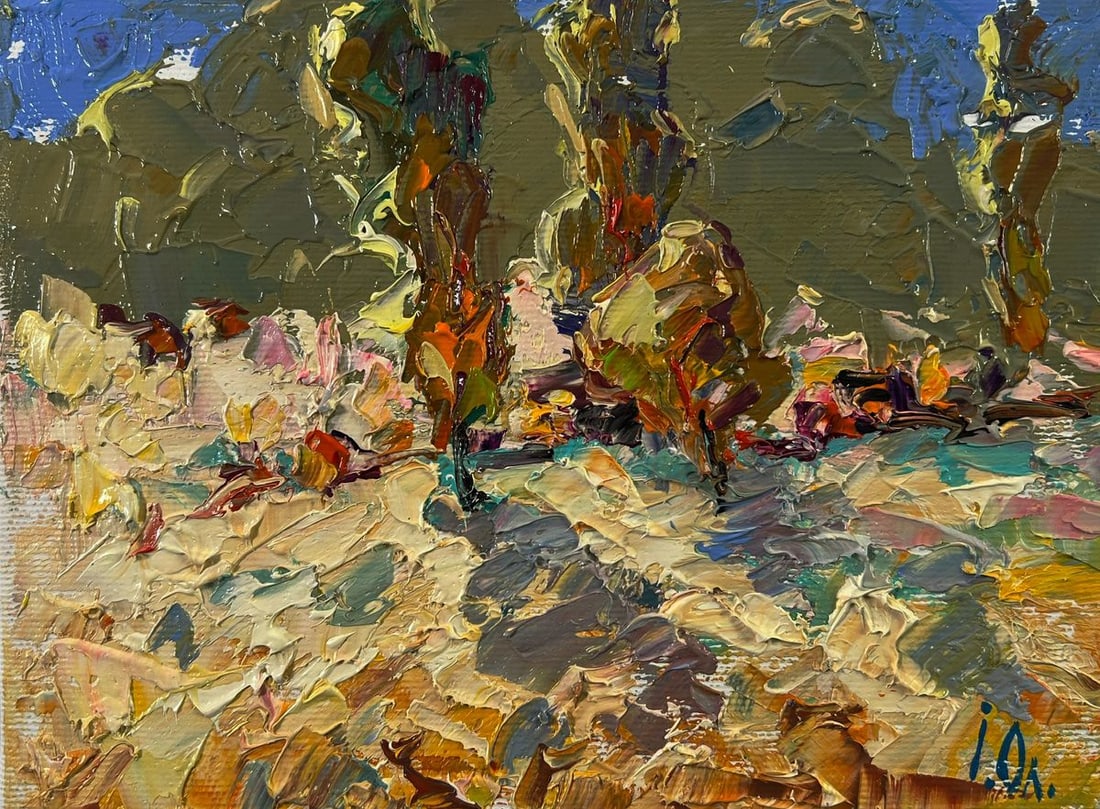 Oil painting A hot summer day in the fields Oleksiy Ivanyuk - 3