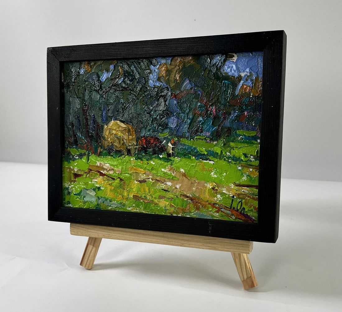 Oil painting Near the summer forest Oleksiy Ivanyuk - 2