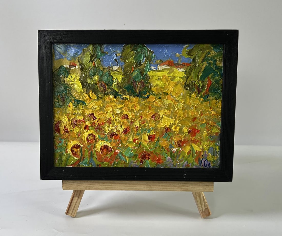 Oil painting Flowers of the Sun Oleksiy Ivanyuk: Title: Oil painting Flowers of the Sun Oleksiy Ivanyuk Description: AAA5957*** ABOUT THIS PAINTING **** TITLE: "Flowers of the Sun"* ARTISTS: Oleksiy Ivanyuk* SIZE: 15x20 cm/5.90x7.87 inches'* MEDIUM: