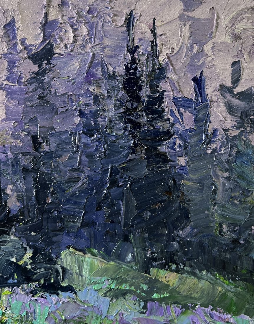 Oil painting Mountain meadows Boris Serdyuk - 2