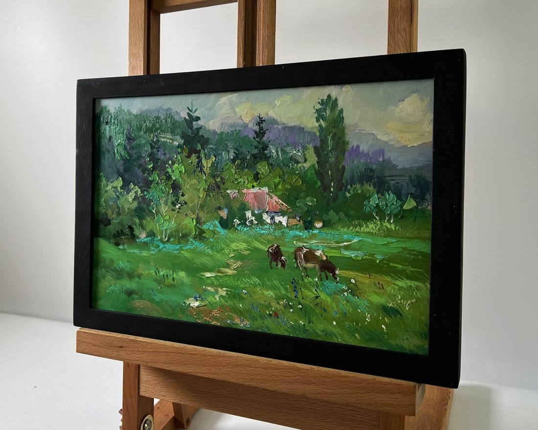 Oil painting Forest house Yuriy Suprunchuk - 2