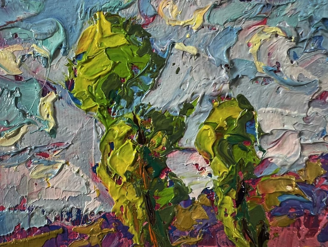 Oil painting Meadow with animals Oleksiy Ivanyuk - 7