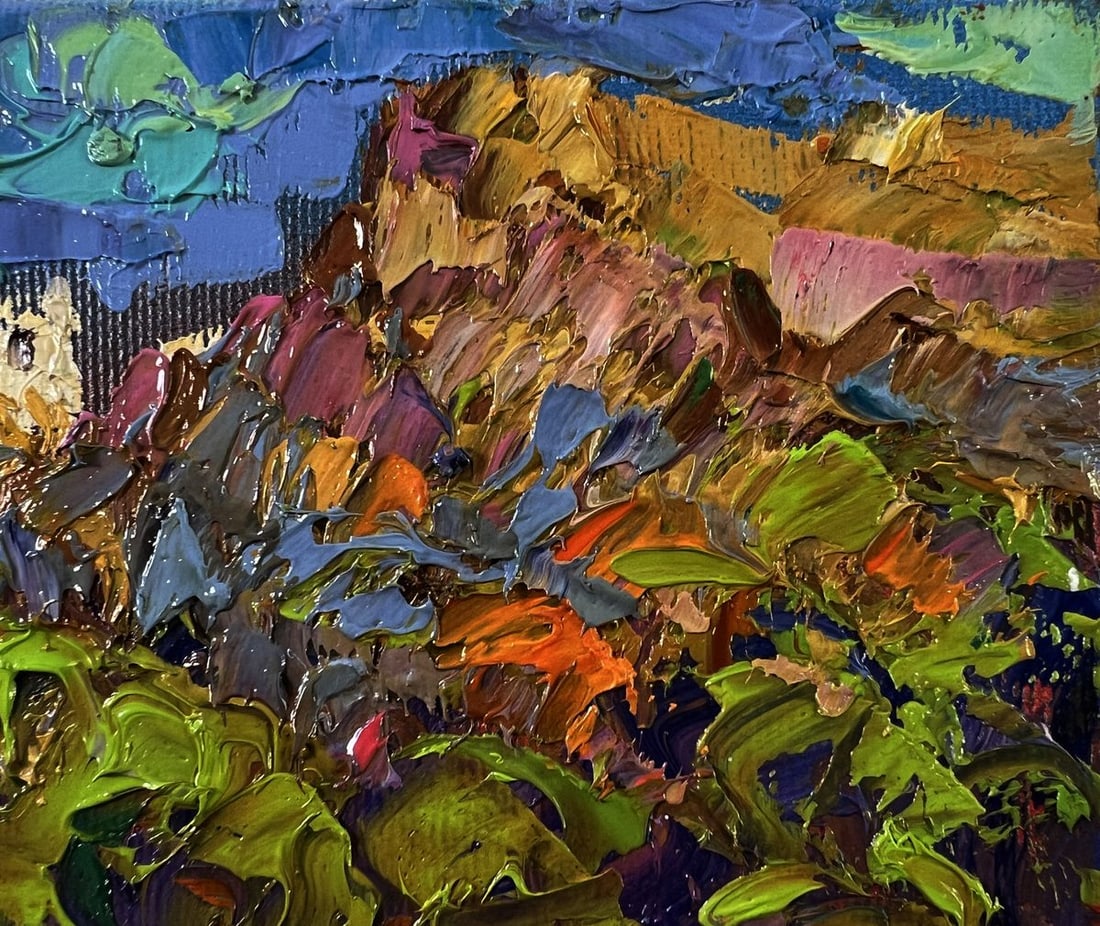 Oil painting A walk through the summer forest Oleksiy Ivanyuk - 4