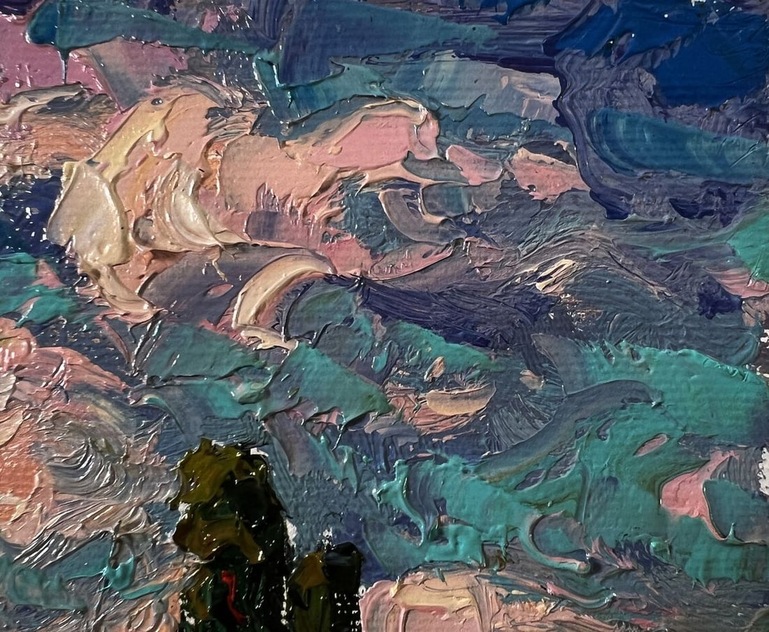 Oil painting Outside the village Oksana Ivanyuk - 4