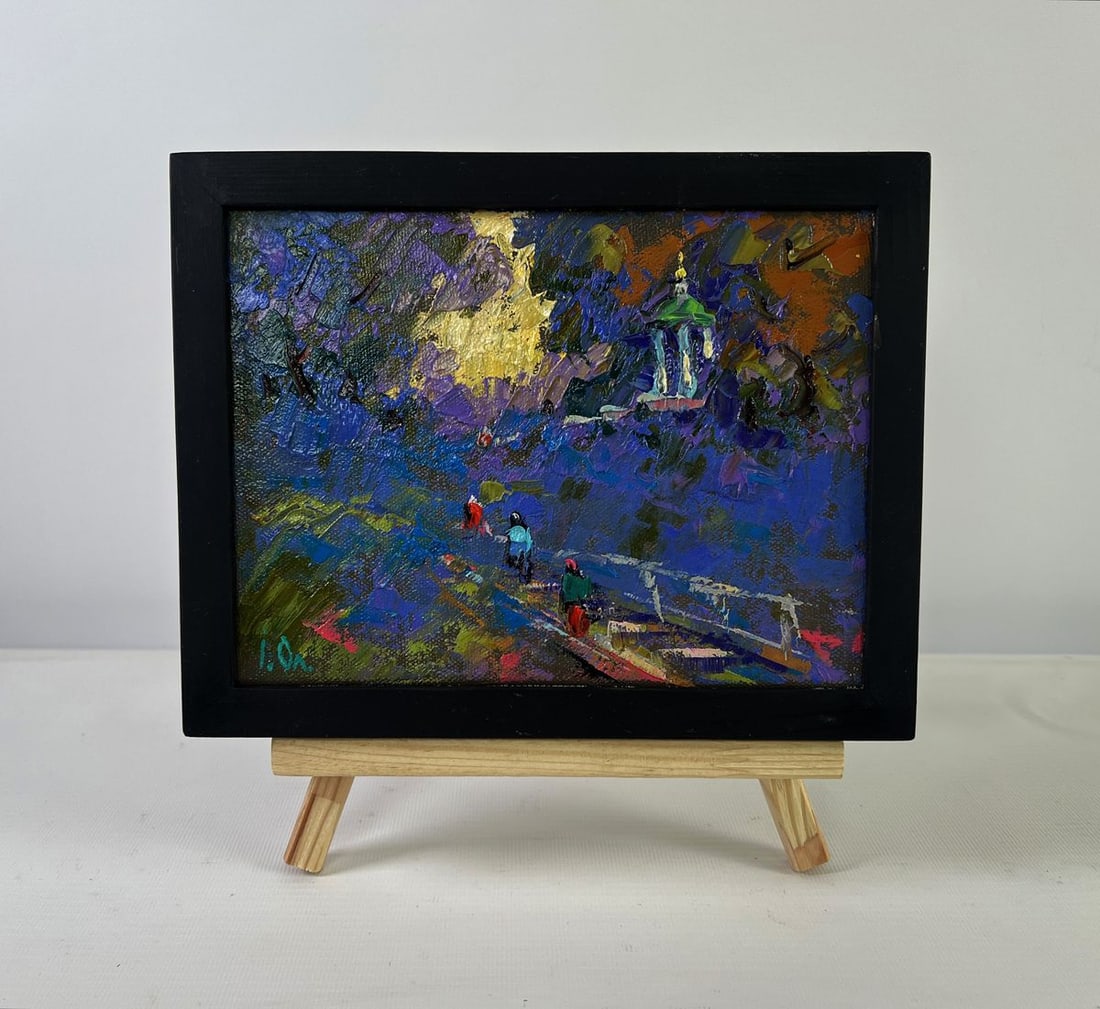 Oil painting Warm moments among loved ones Oleksiy Ivanyuk (1 of 8)