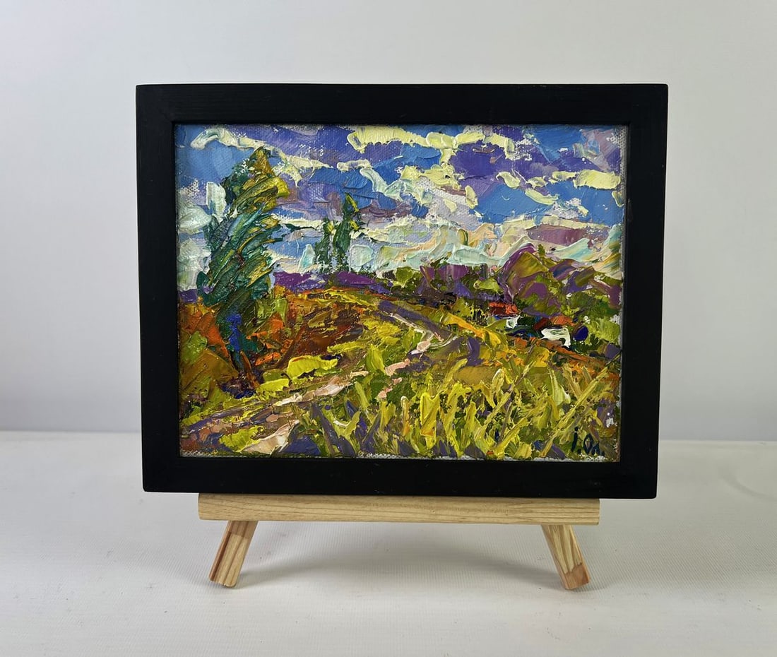Oil painting Clouds float like fairy tail ships Oleksiy Ivanyuk: Title: Oil painting Clouds float like fairy tail ships Oleksiy Ivanyuk Description: AAA5389The Oil painting on canvas titled "Clouds Float Like Fairy Tale Ships" is a whimsical yet powerful portrayal 