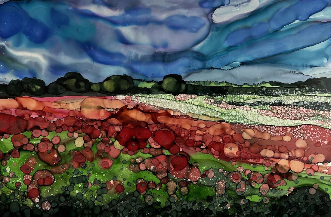 Ink painting Native spaces Olga Ponomaryova - 3