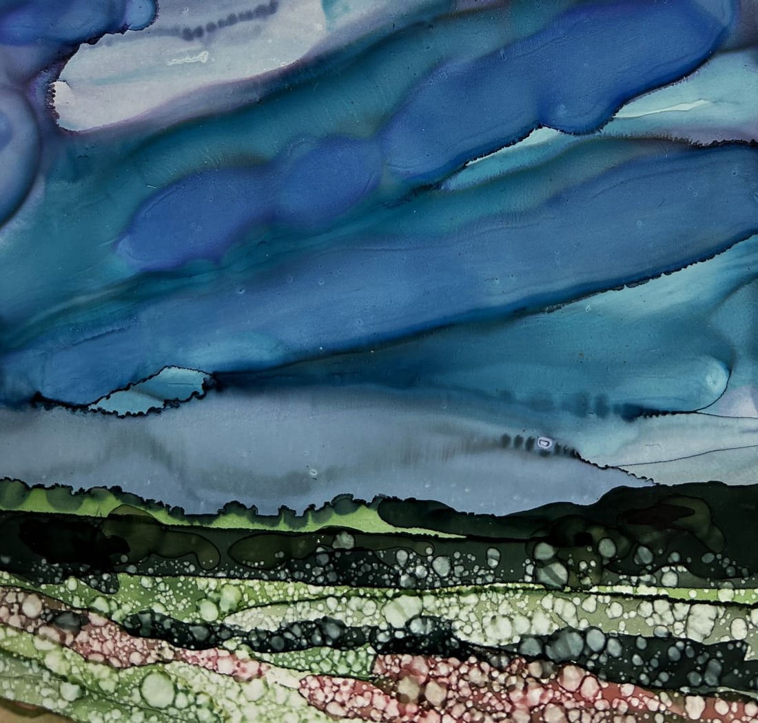 Ink painting Native spaces Olga Ponomaryova - 4