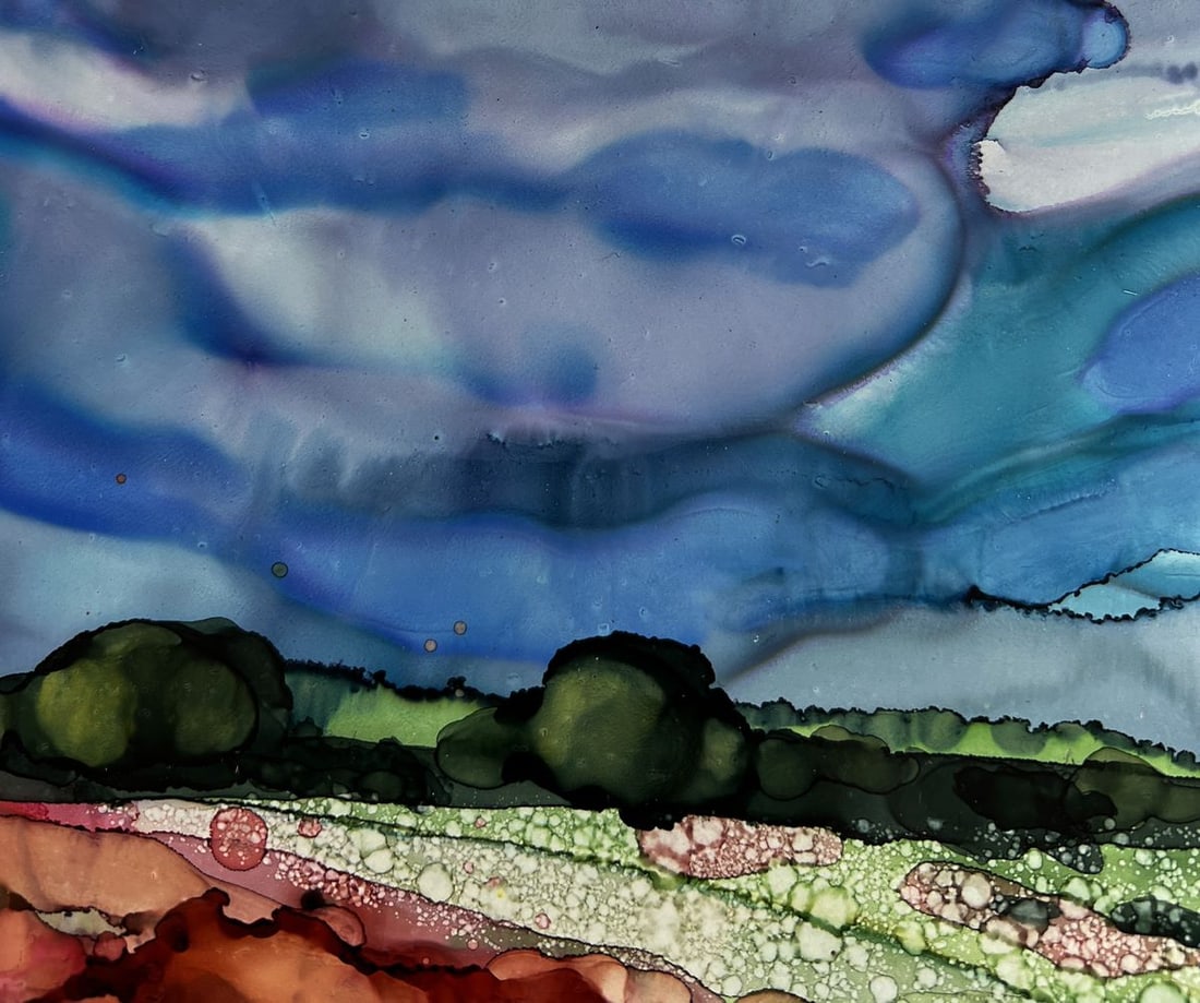 Ink painting Native spaces Olga Ponomaryova - 5