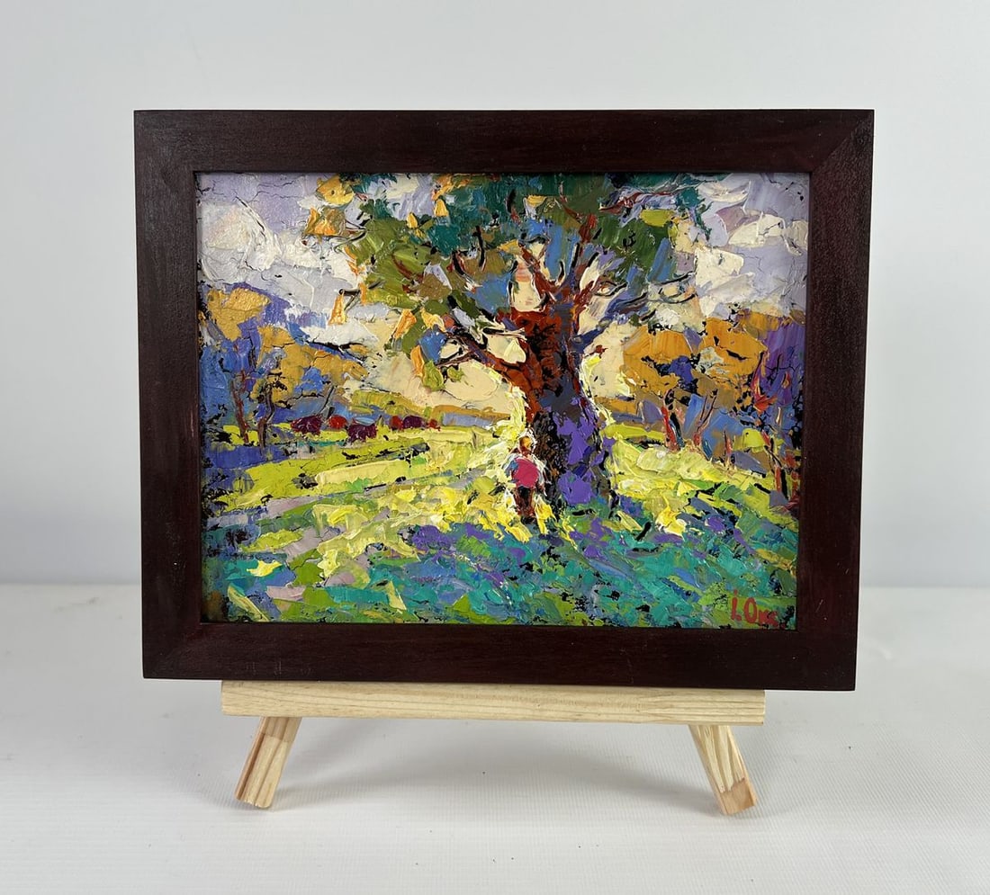 Oil painting The heat hangs over the field Oksana Kalenyuk (1 of 8)
