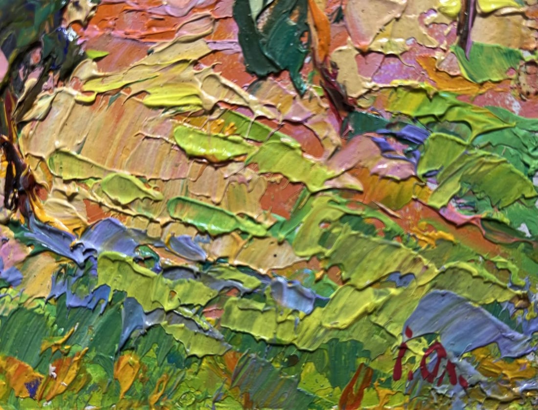 Oil painting Rustle of poplar trees Alex Kalenyuk - 9