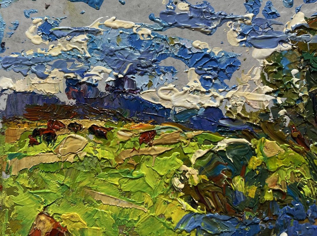 Oil painting Summer smell of grass Alex Kalenyuk - 4