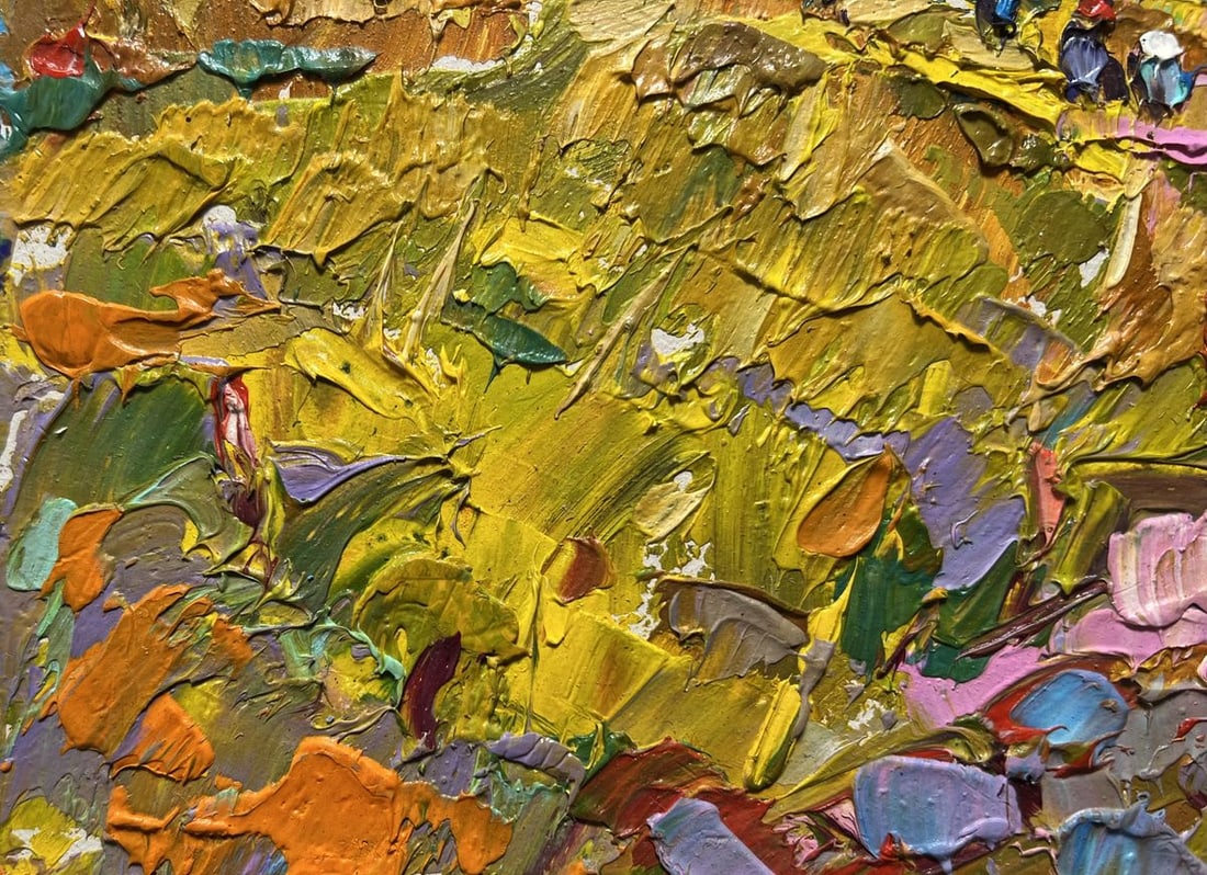 Oil painting The road leading to the village Alex Kalenyuk - 5