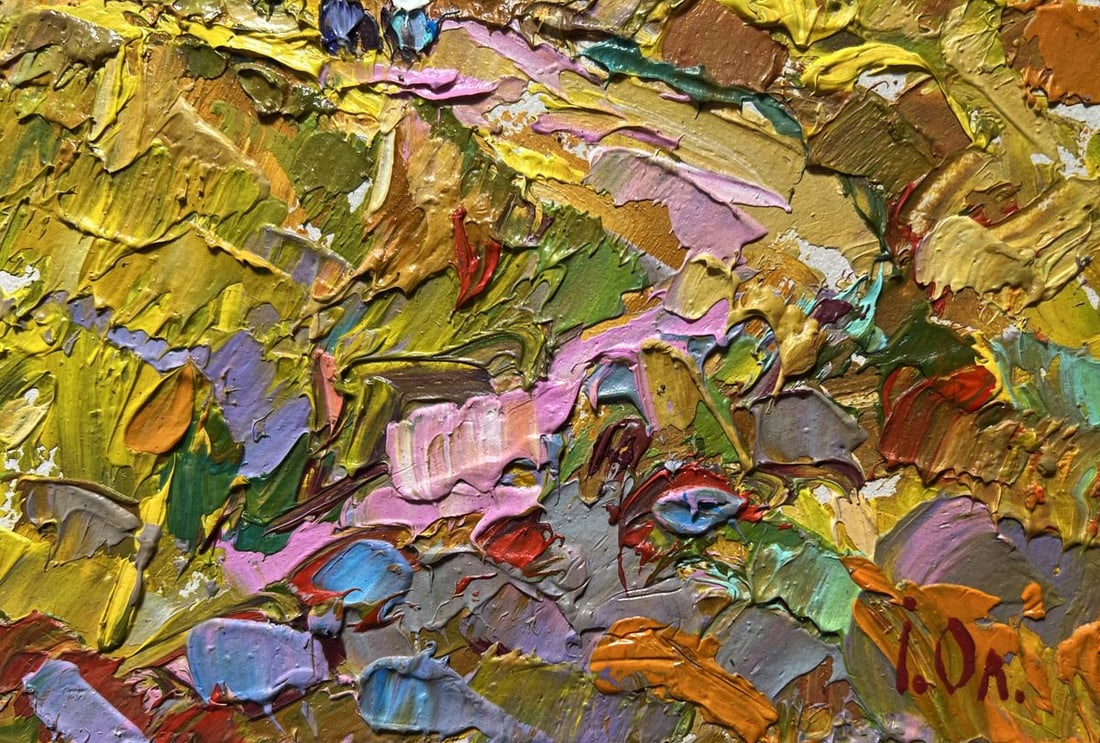 Oil painting The road leading to the village Alex Kalenyuk - 9