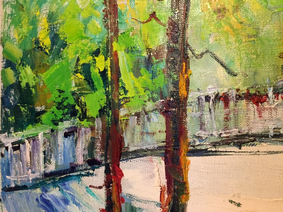 Oil painting Forest park Titko Stepan Ilich - 6