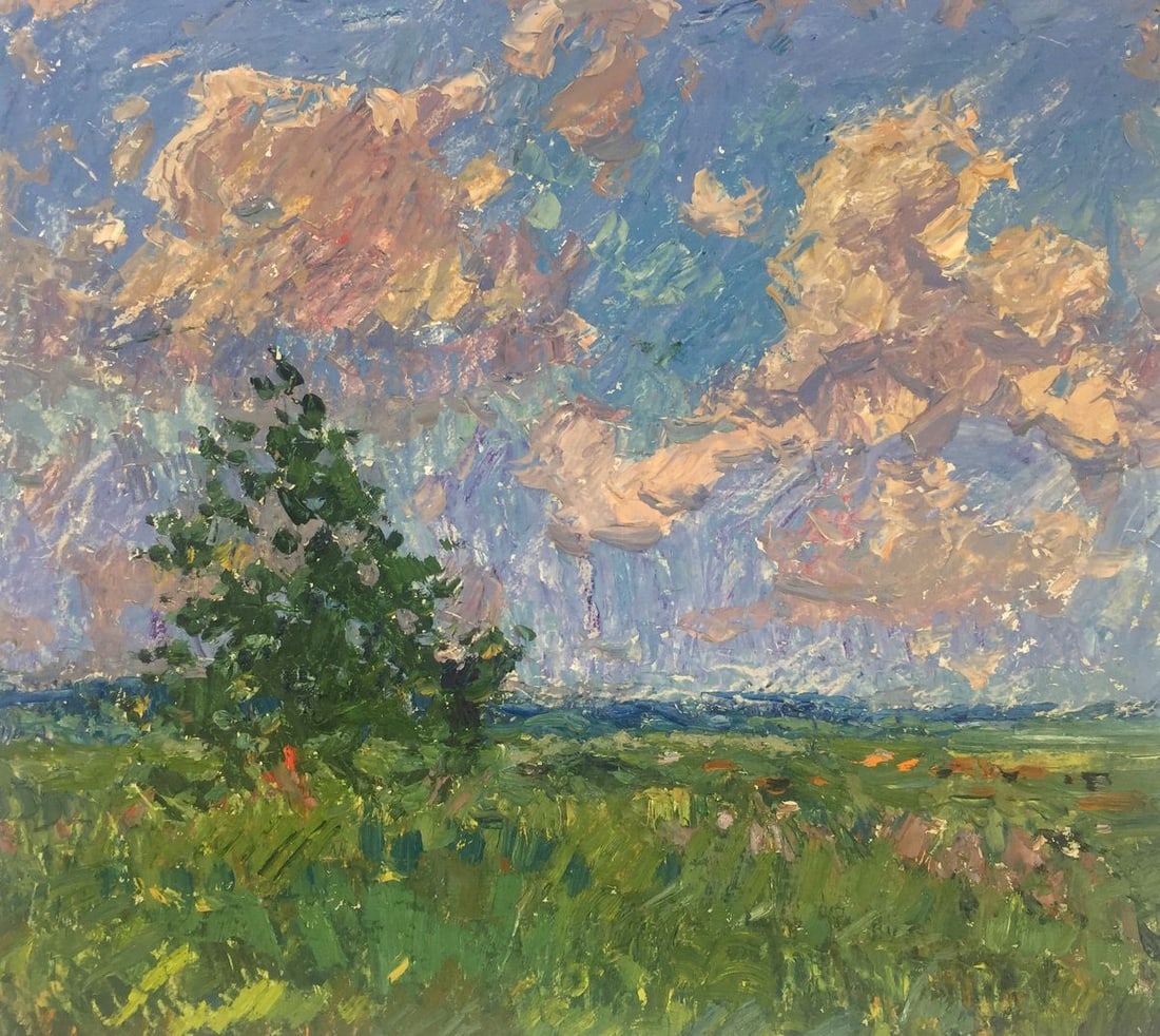 Oil painting Nature Victor Sevastyanov: Title: Oil painting Nature Victor Sevastyanov Description: GS 180 *** ABOUT THIS PAINTING *** * TITLE: "Nature" * ARTISTS: Victor Sevastyanov * SIZE: 30x34 cm/'11.81x13.38 inches' * MEDIUM: oil, cardb