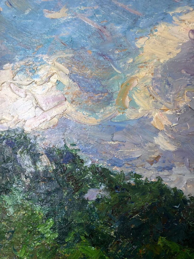 Oil painting After the rain on the field Sevast'yanov Viktor Grigor'yevich - 3