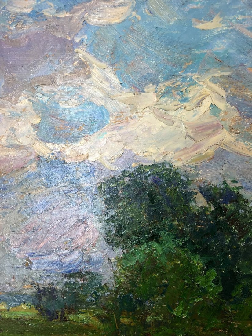Oil painting After the rain on the field Sevast'yanov Viktor Grigor'yevich - 4