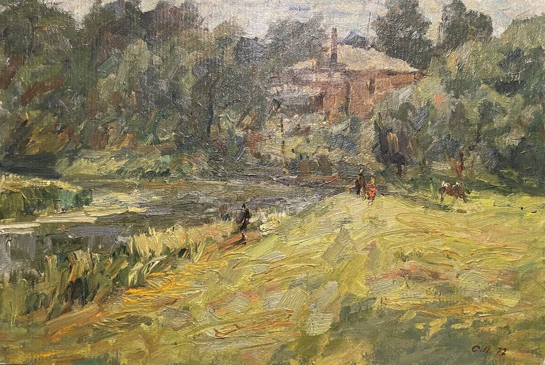 Oil painting Berdichev Stanislav Petrashevsky: Title: Oil painting Berdichev Stanislav Petrashevsky Description: GS 366*** ABOUT THIS PAINTING **** TITLE: "Berdichev"* ARTISTS: Stanislav Petrashevsky* SIZE: 40x60 cm/'15.74x23.62 inches'* MEDIUM: o