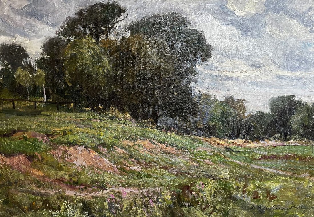 Oil painting Beautiful summer day Nikolay Rabotyagov (1 of 10)
