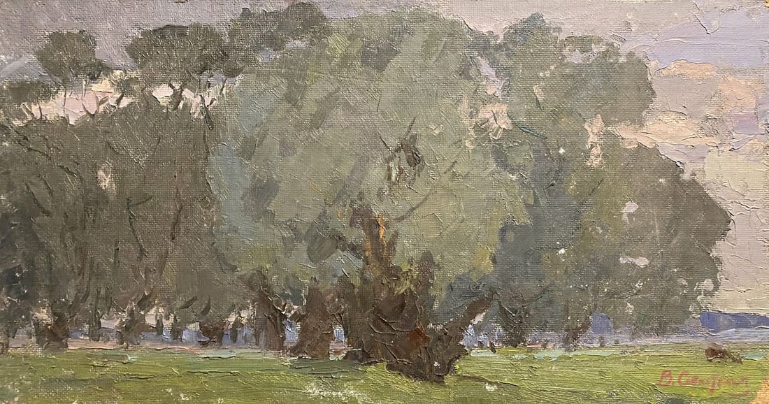 Oil painting Old Willow Viktor Sevastiyanov (1 of 10)