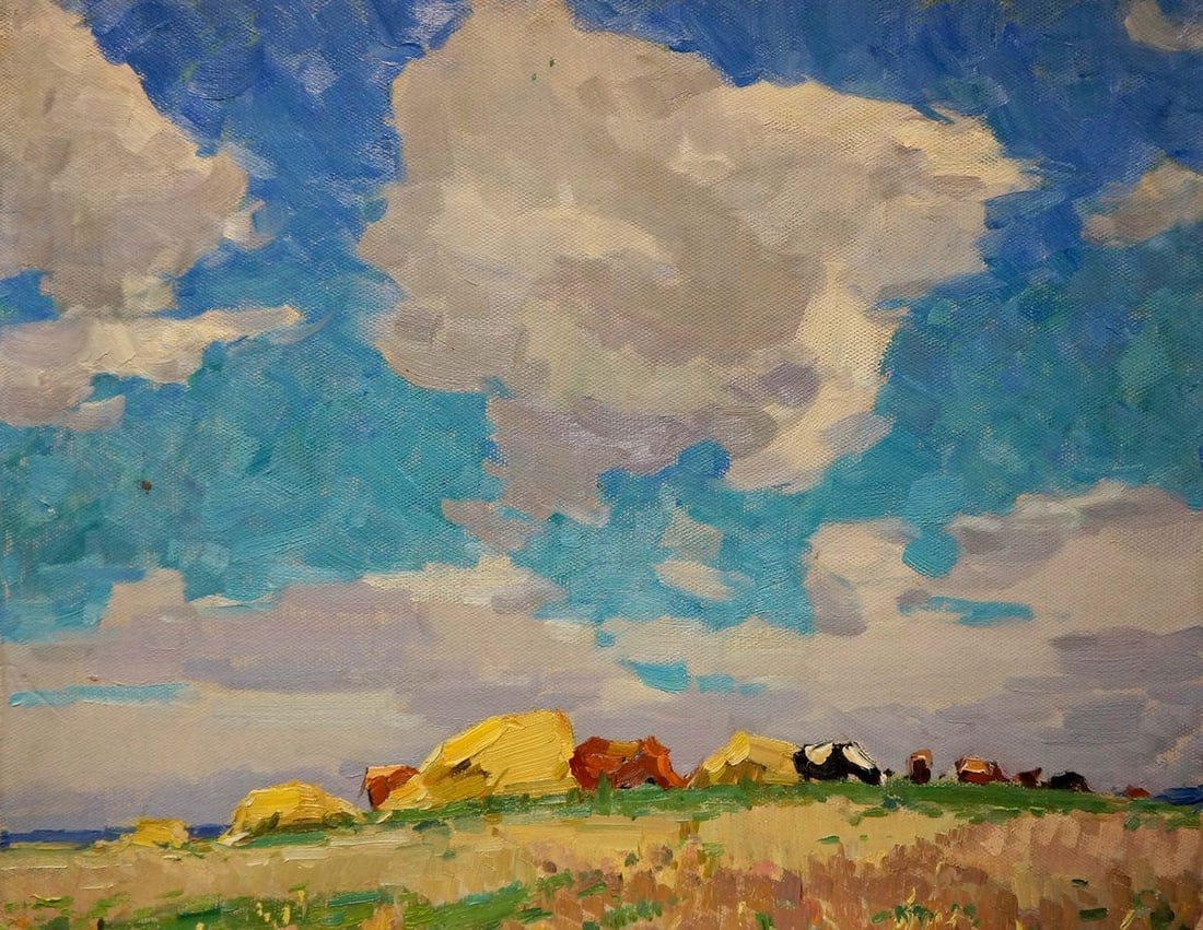 Oil painting Sunny day Sevastyanov Viktor Grigorievich: Title: Oil painting Sunny day Sevastyanov Viktor Grigorievich Description: Verns 738 *** ABOUT THIS PAINTING *** * TITLE: "Sunny day" * ARTISTS: Sevastyanov Viktor Grigorievich * SIZE: 50x63.5 cm/'19.