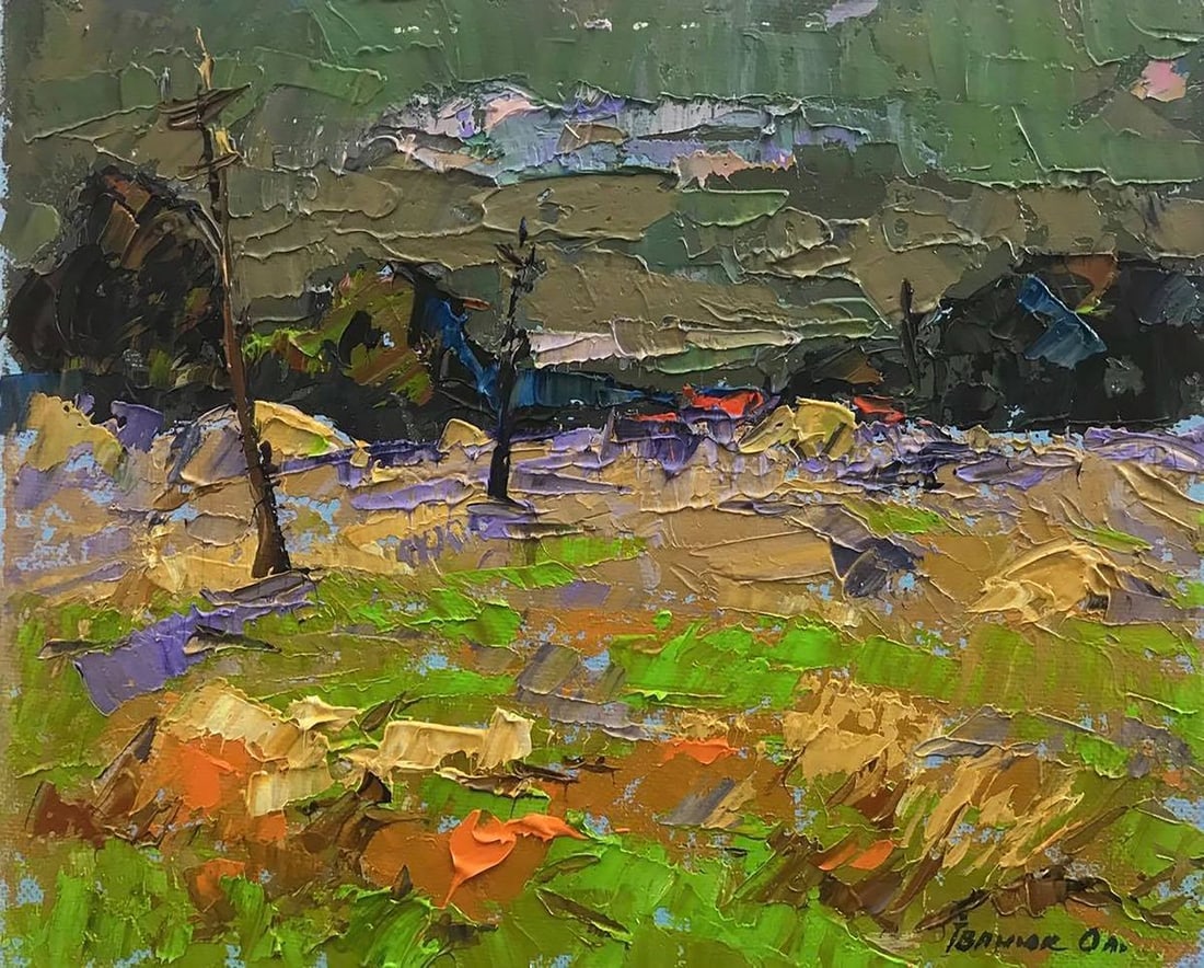 Oil painting Dusk has come Kalenyuk Alex: Title: Oil painting Dusk has come Kalenyuk Alex Description: Kalen 386 *** ABOUT THIS PAINTING *** * TITLE: "Dusk has come" * ARTISTS: Kalenyuk Alex * SIZE: 25x30 cm/'9.84x11.81 inches' * MEDIUM: oil,