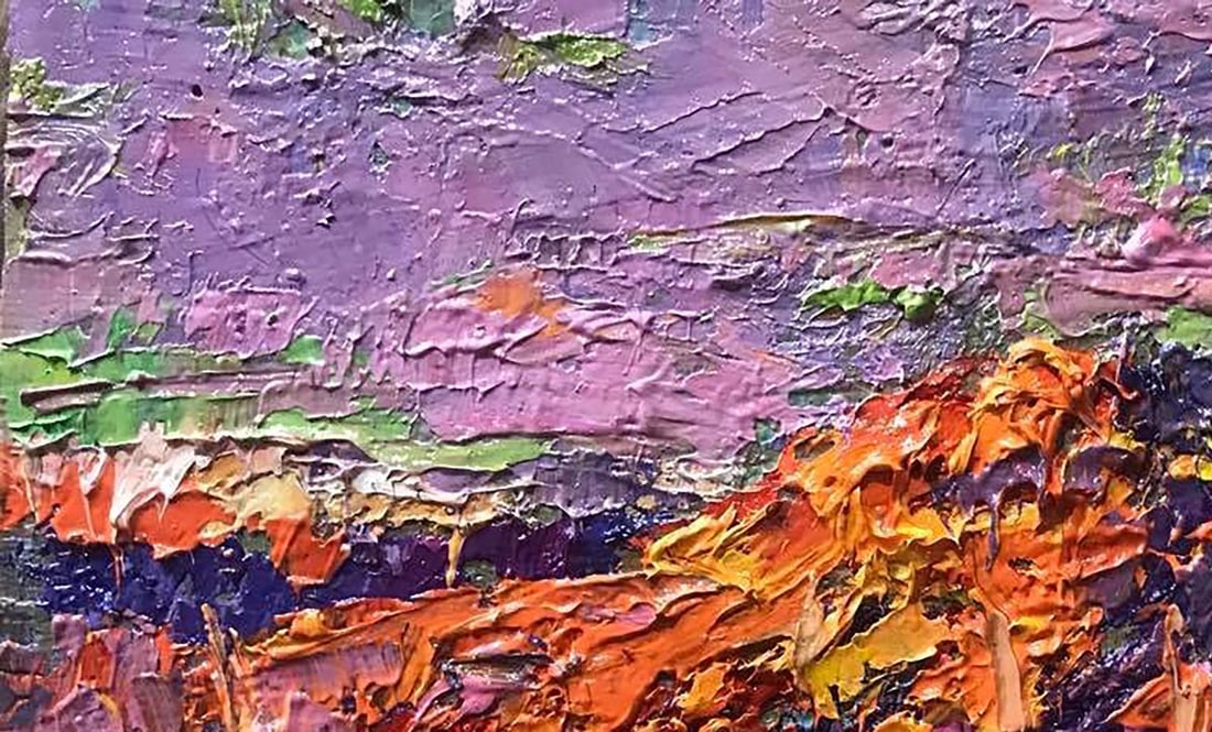 Oil painting Red mountain Kalenyuk Alex - 2